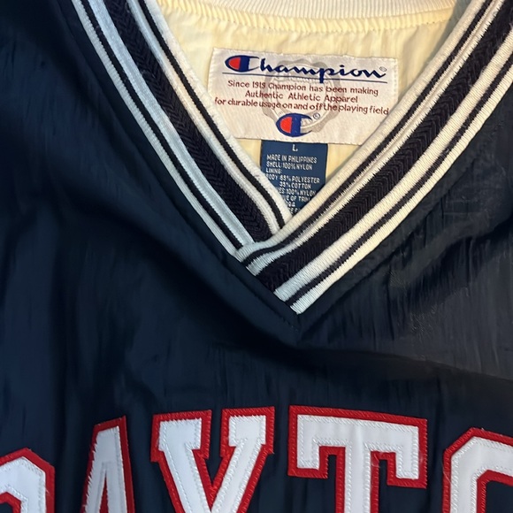 University of Dayton Navy Pullover vintage Jacket - Picture 4 of 5